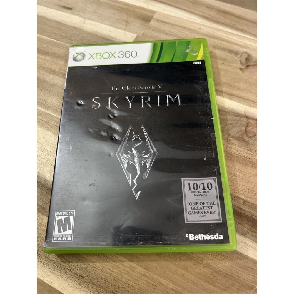 Bethesda‎ Elder Scrolls V Skyrim Xbox 360 Unisex OS Black RPG Video Game